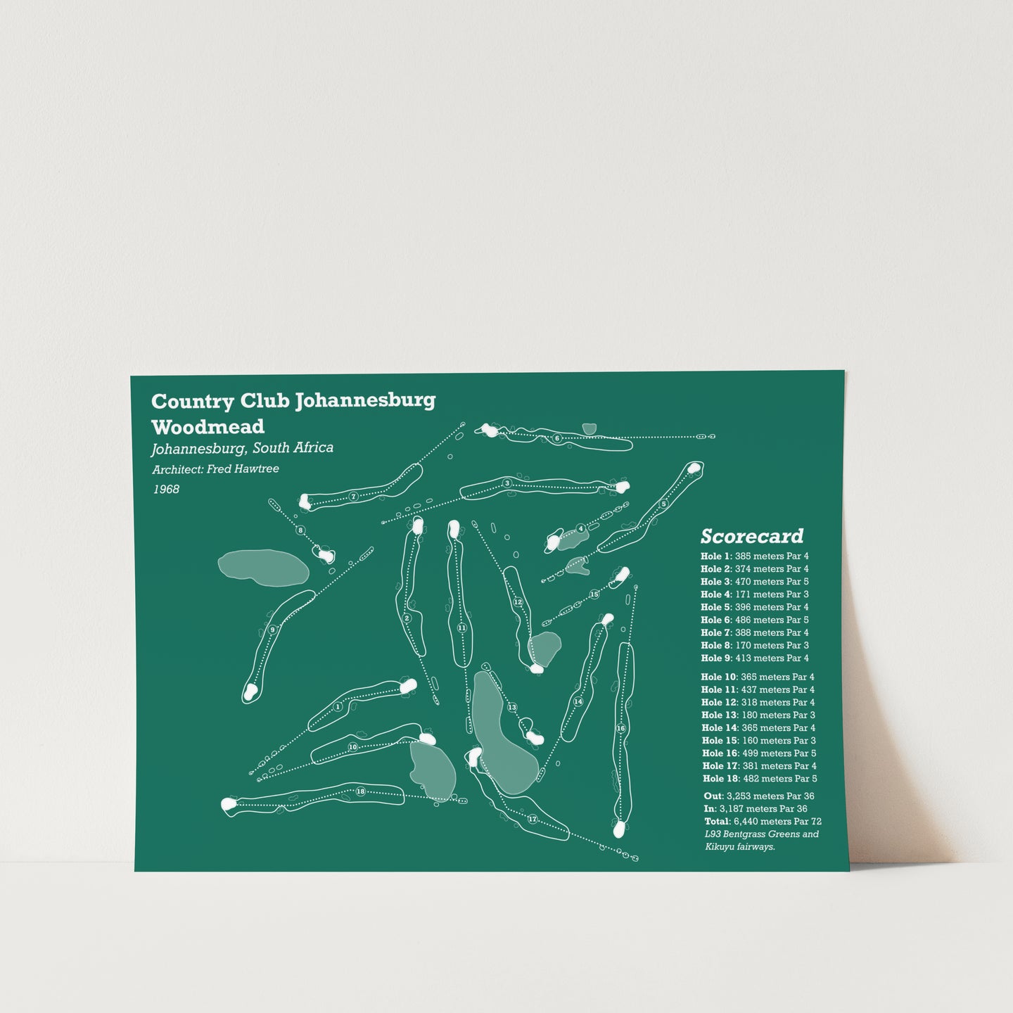 CCJ Woodmead Golf Art Print