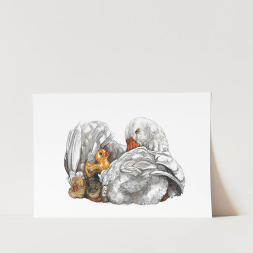 Carried by Love Art Print