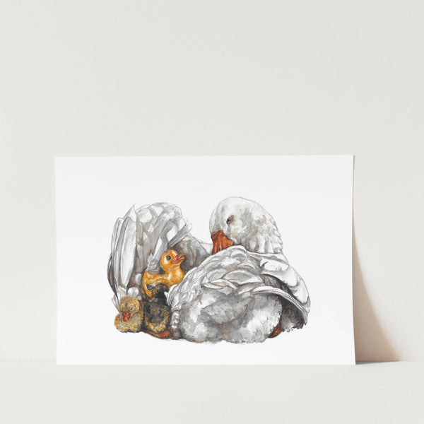 Carried by Love Art Print