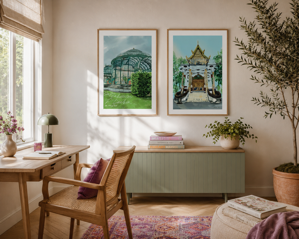 Temple in Chiang Mai Art Print
