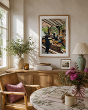 Load image into Gallery viewer, Chiang Mai Art Market Food Stall Art Print