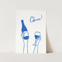 Load image into Gallery viewer, Cheers Wine Illustration PFY Art Print