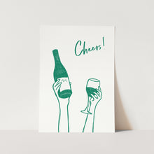 Load image into Gallery viewer, Cheers Wine Illustration PFY Art Print