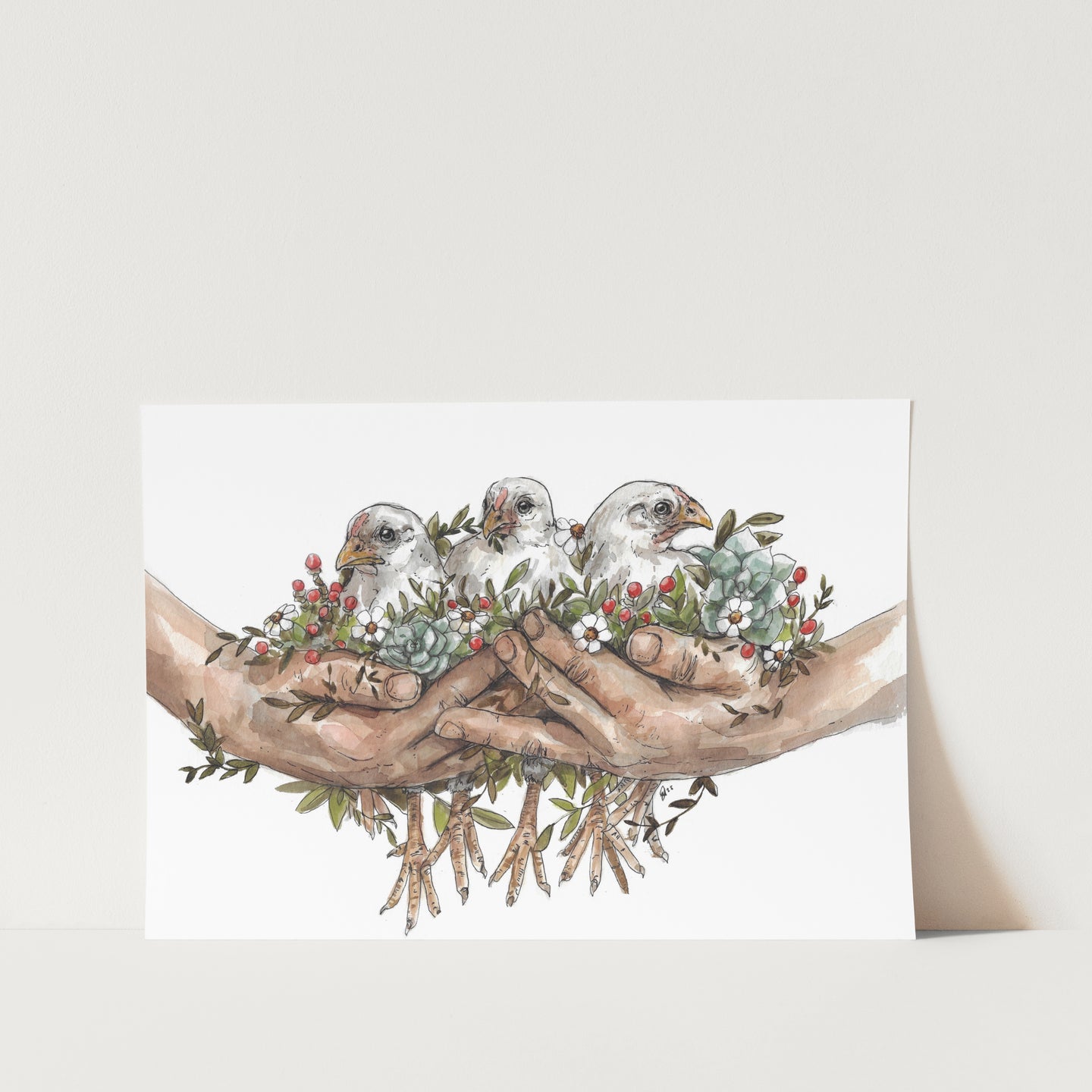 The Daybreak Chicken Art Print