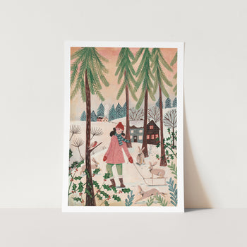 Christmas Eve Walk PFY Art Print