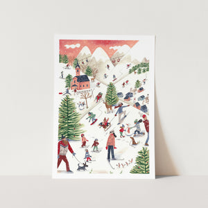 Christmas in the Snow PFY Art Print