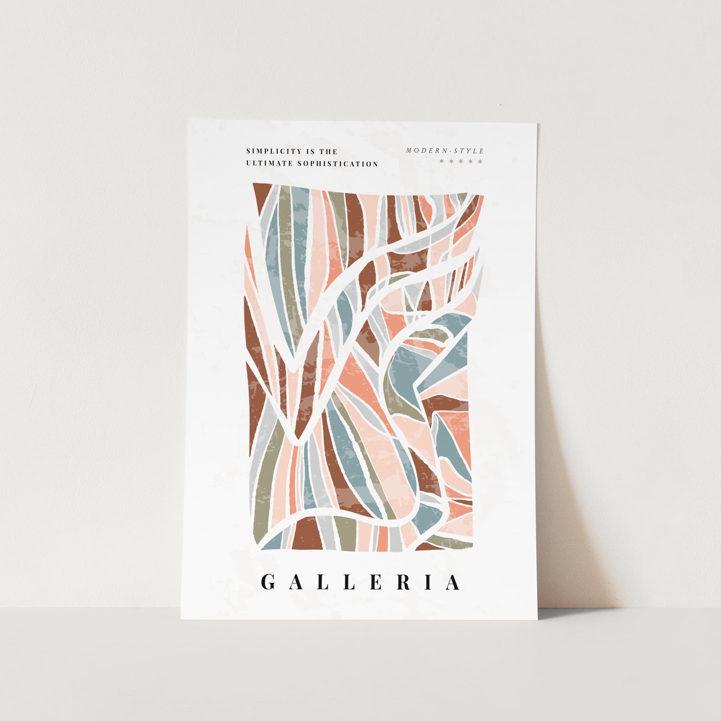 Colourful Galleria Art Print