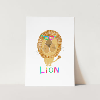 Cool Lion PFY Art Print