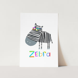 Cool Zebra PFY Art Print