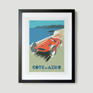 Cote d'Azur French Riviera Travel Art Print