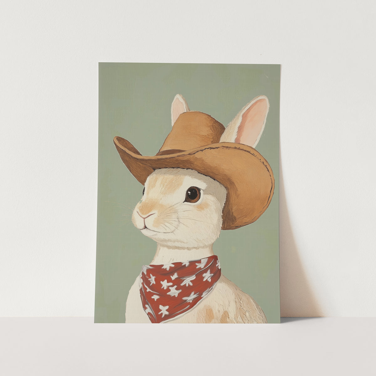 Cowboy Rabbit PFY Art Print
