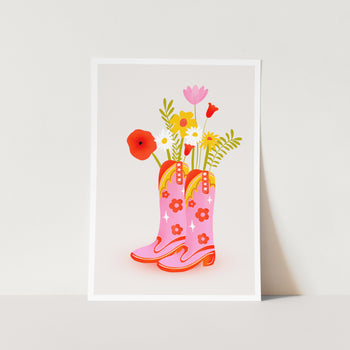 Cowgirl Boots PFY Art Print