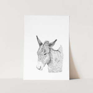 Donkey of Dignity Art Print