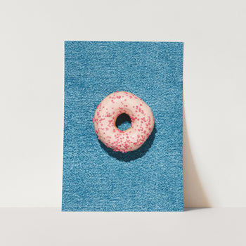 Donut on Blue PFY Art Print