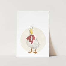 Load image into Gallery viewer, Duck with a Bow Art Print