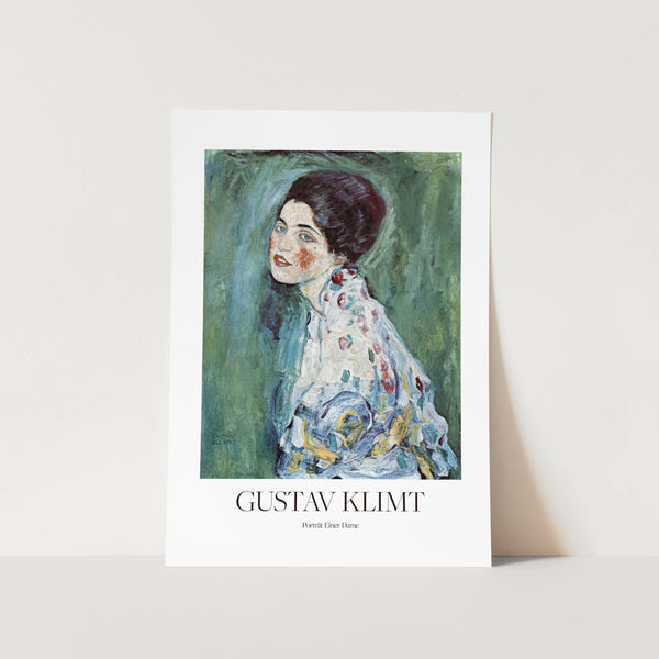 Einer Dame by Gustav Klimt PFY Art Print