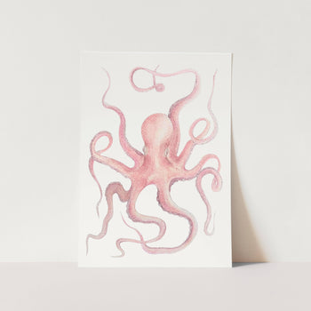 Floating Octopus Art Print