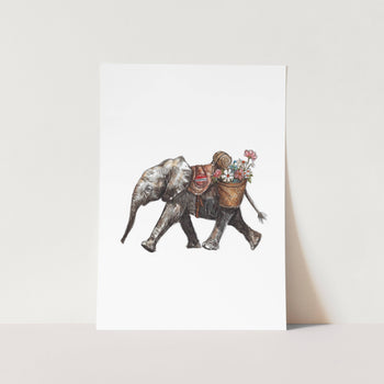 Flower Girl Art Print