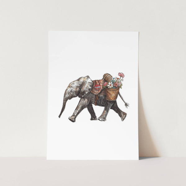 Flower Girl Art Print