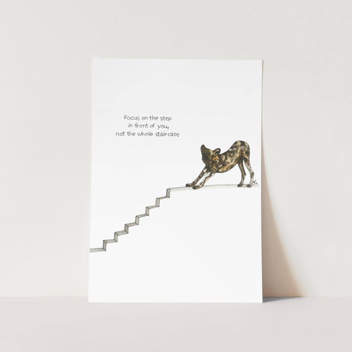 Focus On the Next Step Art Print