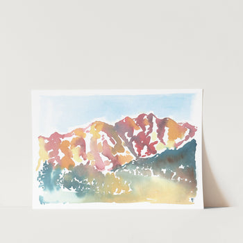 Franschhoek Mountains Art Print