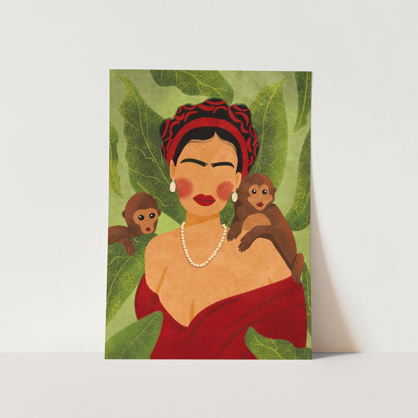 Frida and Monkeys PFY Art Print