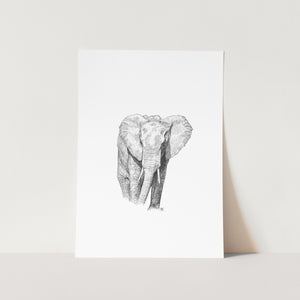 Gentle Elephant Art Print