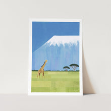 Load image into Gallery viewer, Giraffe Kilimanjaro by Henry Rivers Art Print