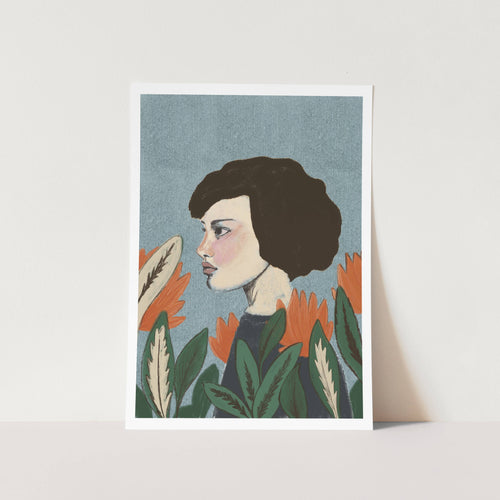 Girl Portrait PFY Art Print