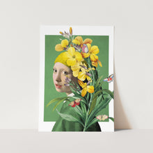 Load image into Gallery viewer, Girl With Pearl Earring the Springtime Edition PFY Art Print