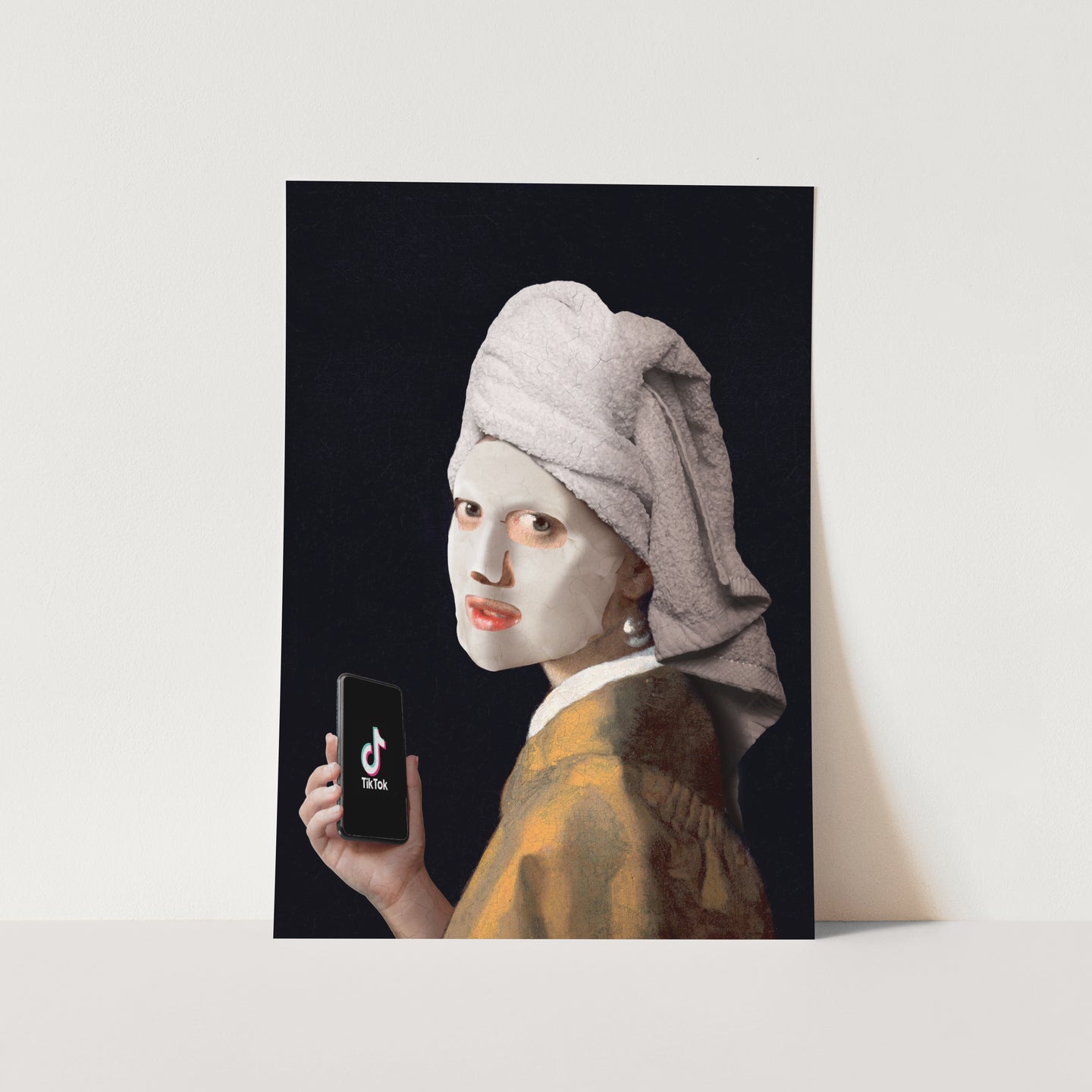 Girl with TikTok PFY Art Print