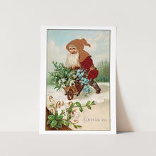 Load image into Gallery viewer, Gnome and His Flowers Art Print