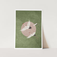 Load image into Gallery viewer, Green Cranes Art PFY Print