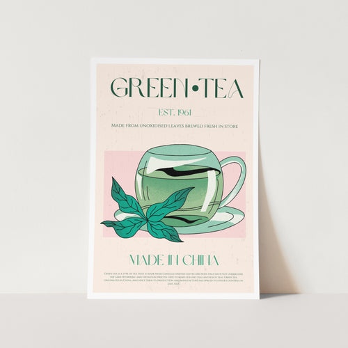 Green Tea 01 PFY Art Print