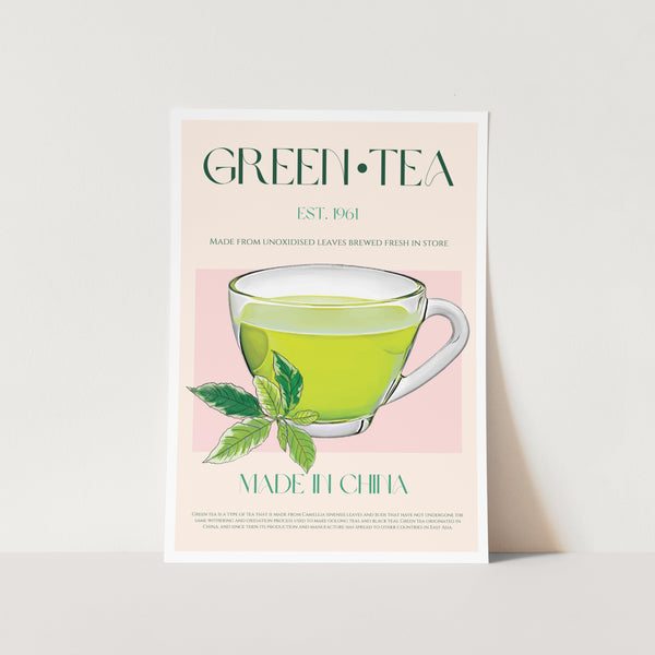 Green Tea 02 PFY Art Print