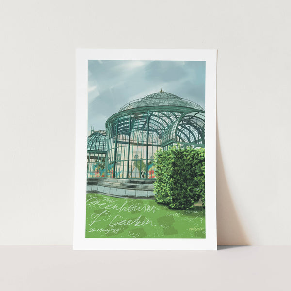 Greenhouses of Laeken Brussels Art Print