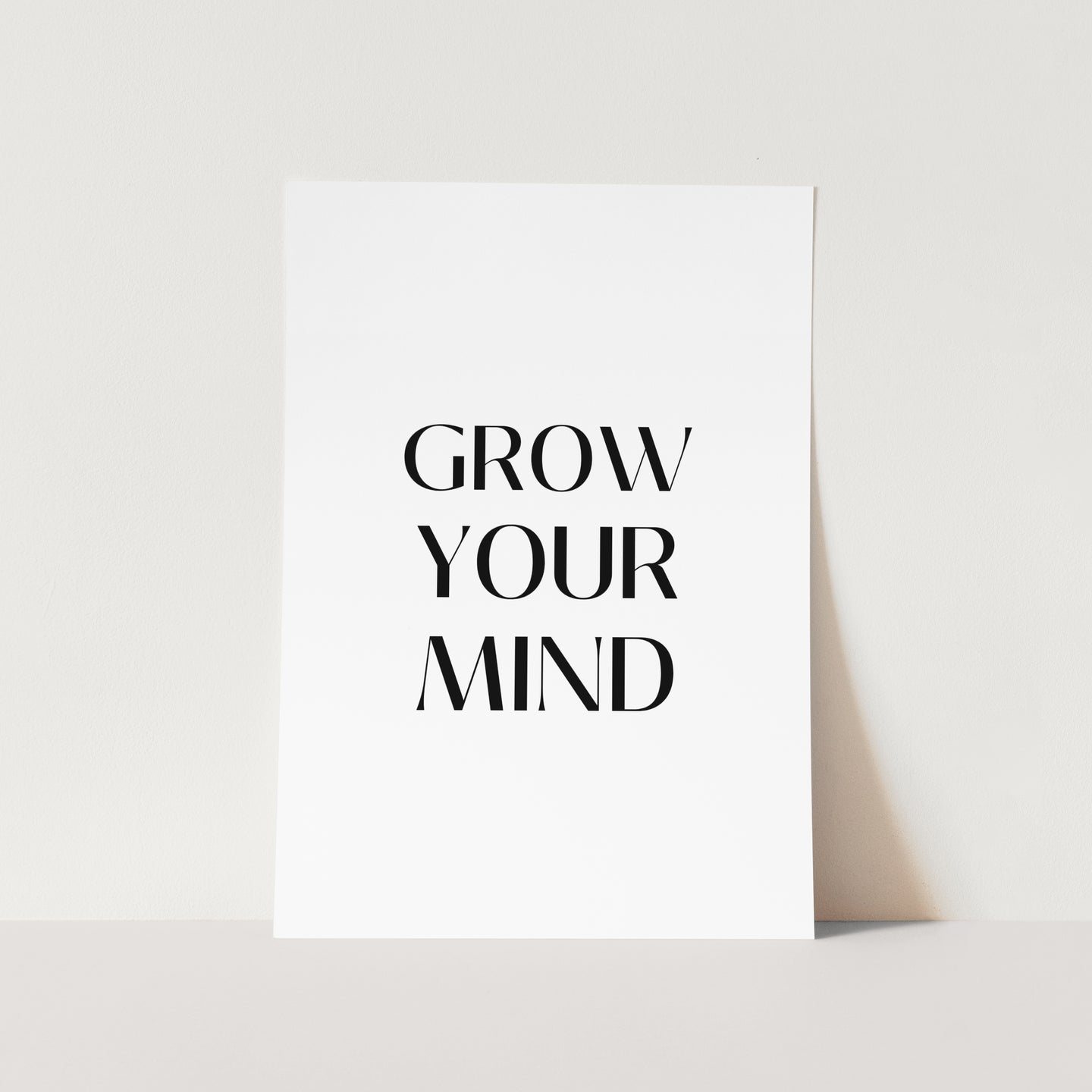 Grow Your Mind Art Print