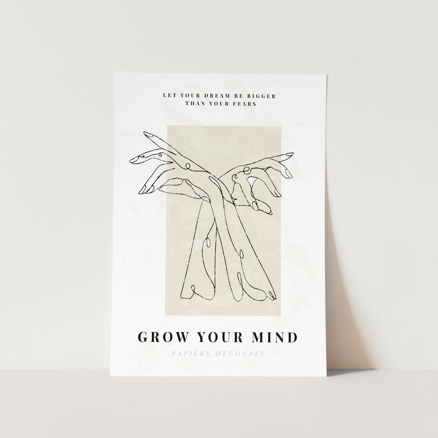 Grow your mind Art Print