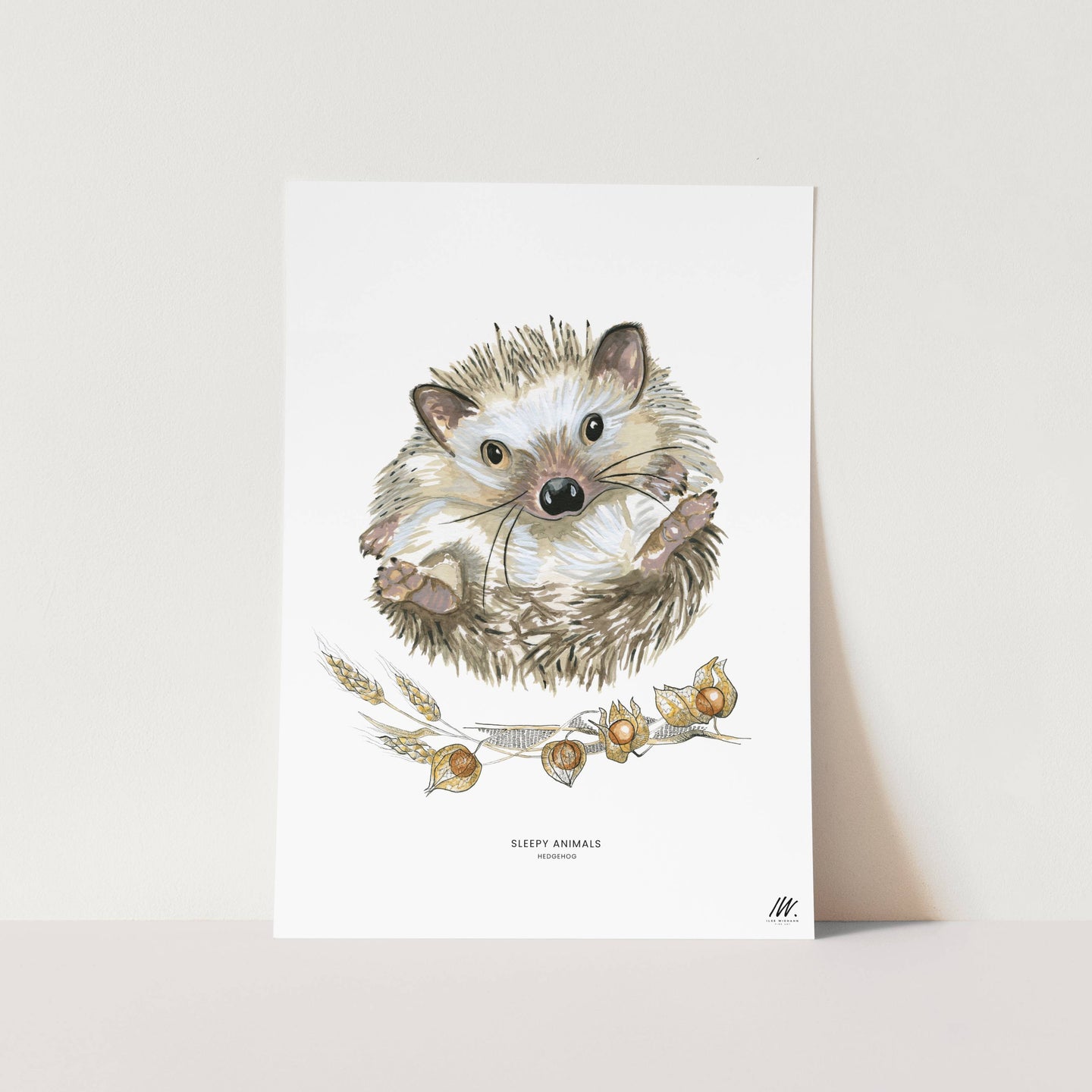 Hedgehog Art Print