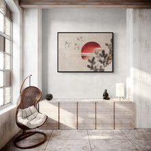 Load image into Gallery viewer, Katsushika Hokusai&#39;s Birds and Sunset Art Print