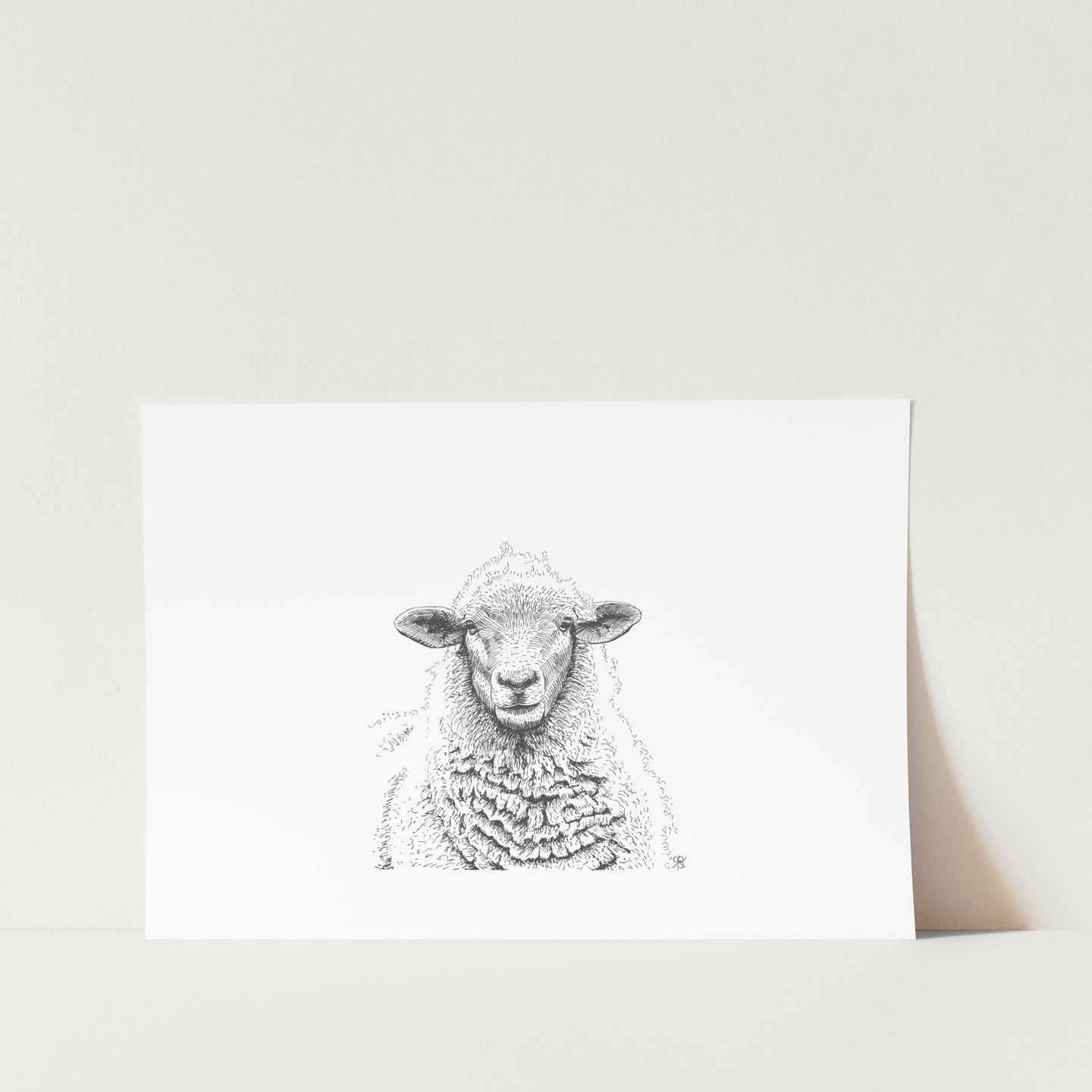 Hearing Sheep Art Print