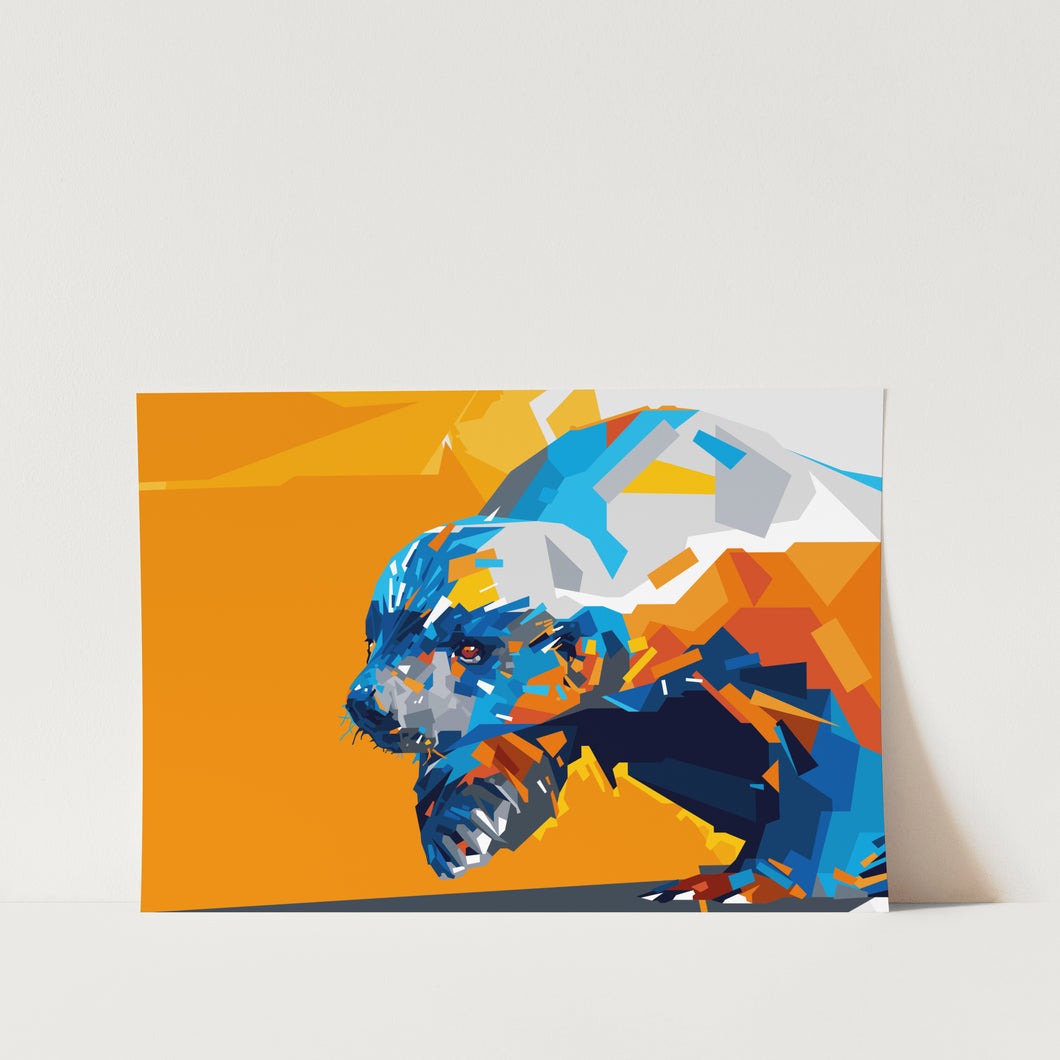 honey-badger-art-print