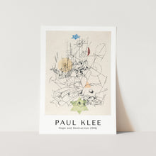 Load image into Gallery viewer, Hope and Destruction  by Paul Klee Art Print