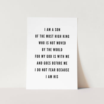 I Am His Art Print