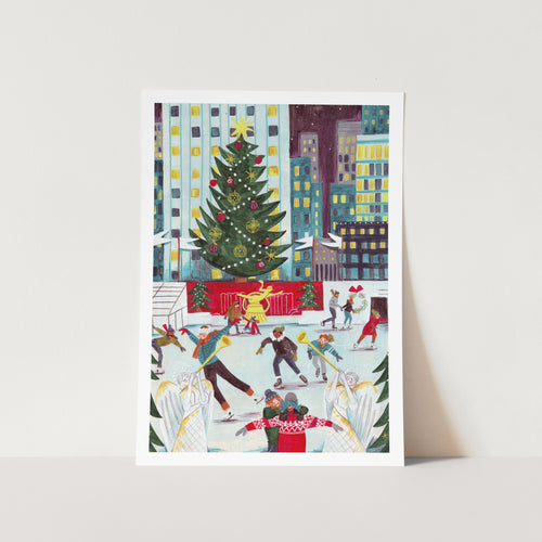 Ice Skating at Rockefeller Center PFY Art Print