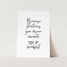 Load image into Gallery viewer, Chocolate Eggs for Breakfast Art Print
