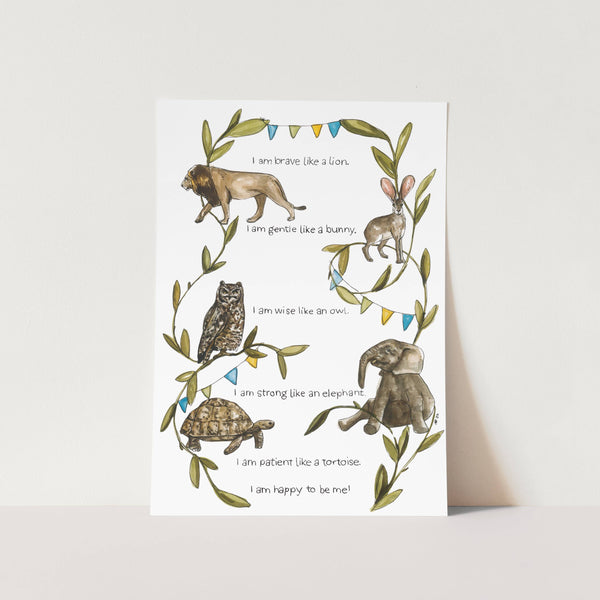 I Am Happy to Be Me Art Print