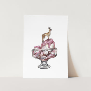 Ice cream by Mareli Art Print