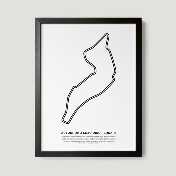 Italy Autodromo Enzo Dino Ferrari F1 Race Track Art Print