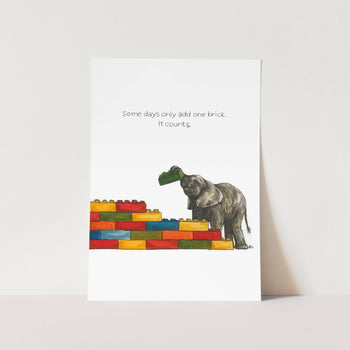 It Counts Art Print